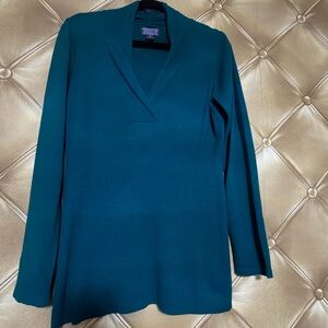 Motherhood Teal Knit V-Neck Top